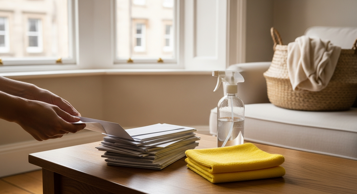 Declutter before a deep clean: what we ask you to do