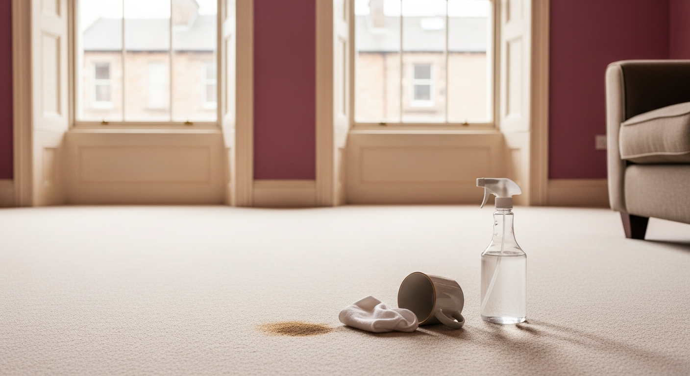 How to remove coffee stain from carpet and upholstery