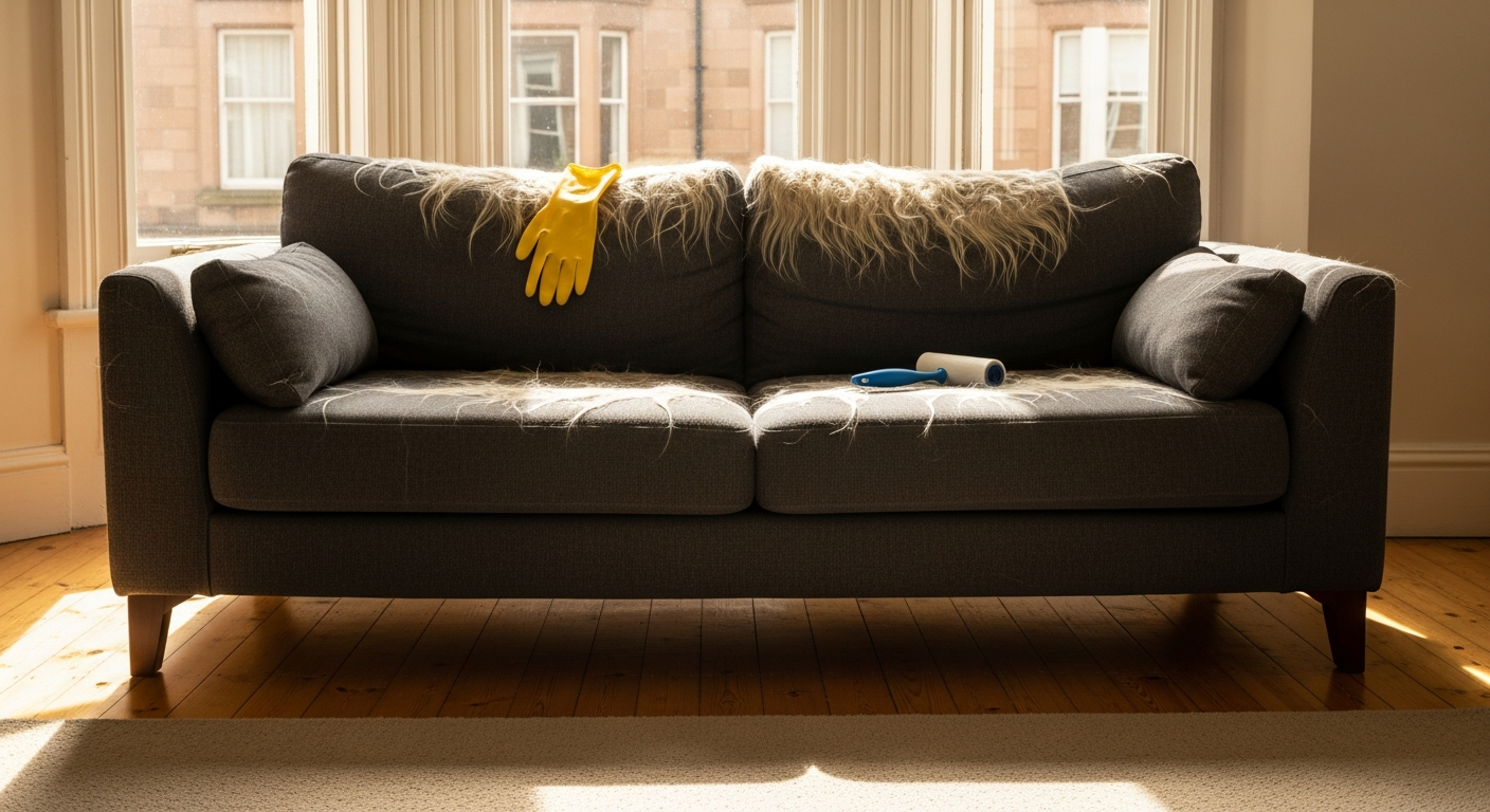 How to remove dog hair from sofas, rugs and stairs