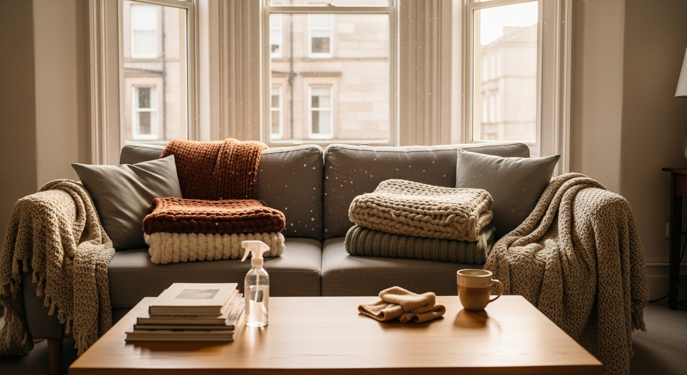 Living room cleaning routine for busy Glasgow households